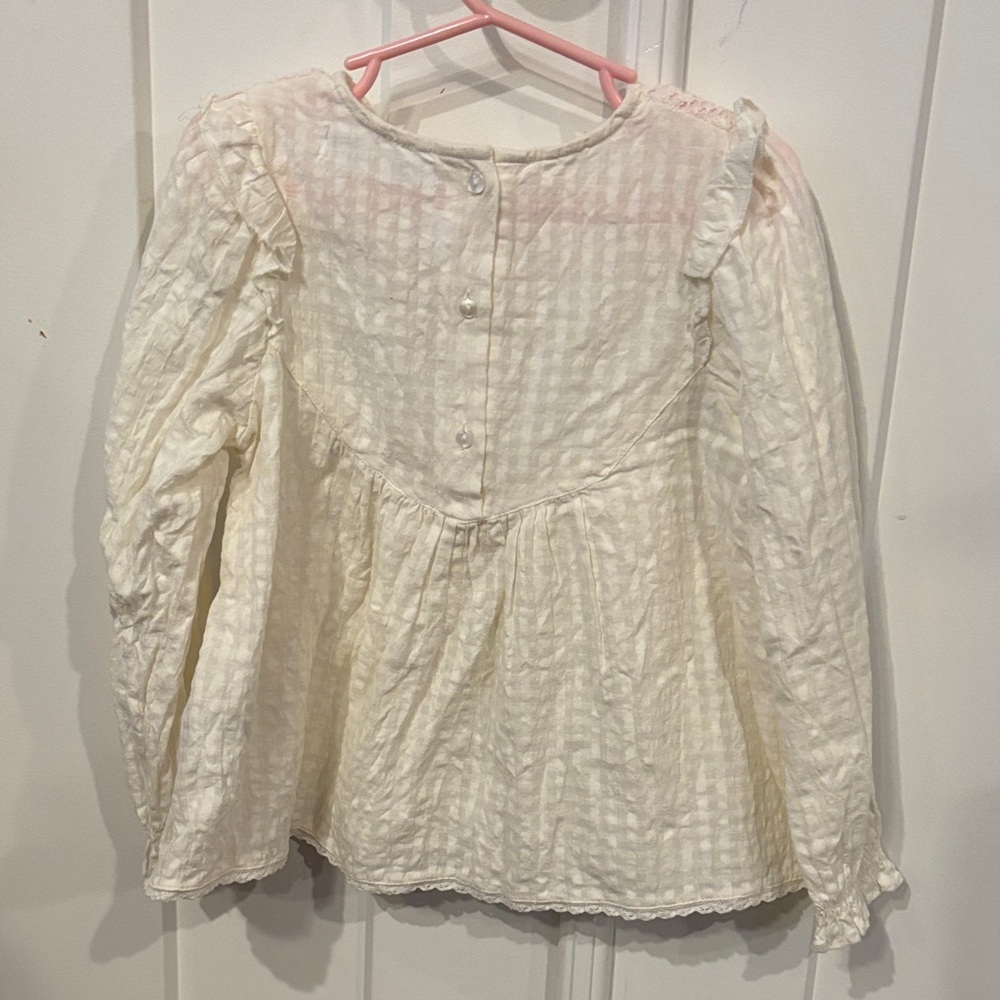 Zara Kids Cream Top and Brown Skirt Set - Picture 8 of 8